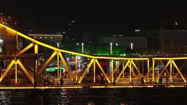 津湾广场夜景桥梁